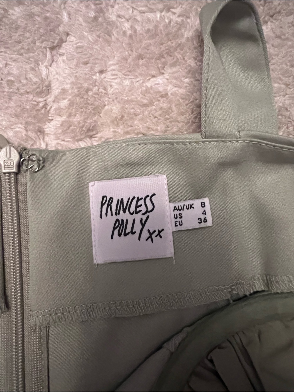 Princess Polly Light Sage Green Dress Top